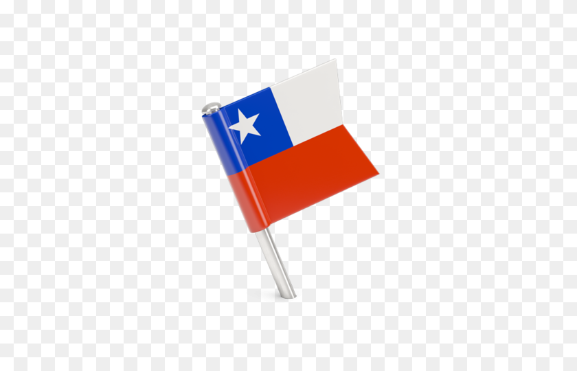 640x480 Square Flag Pin Illustration Of Flag Of Chile - Chile Flag PNG