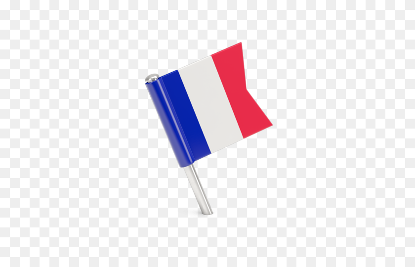 640x480 Квадратный Флаг Булавка Иллюстрации Флага Франции - Флаг Франции Png