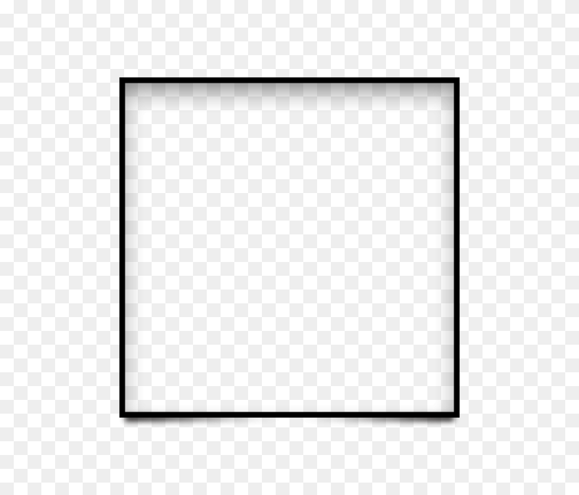 658x658 Square Frame Lines Black Border Simple Style - Square Border PNG