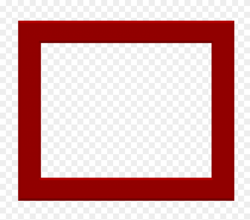 850x744 Square Frame Png - Red Square PNG