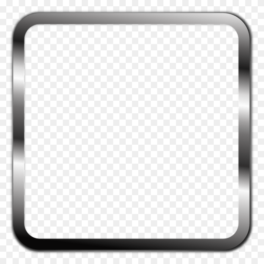 850x849 Square Frame Png - Silver Frame PNG
