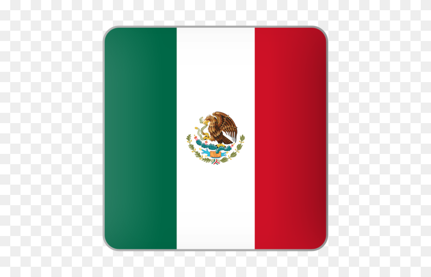 640x480 Square Icon Illustration Of Flag Of Mexico - Mexican Flag PNG