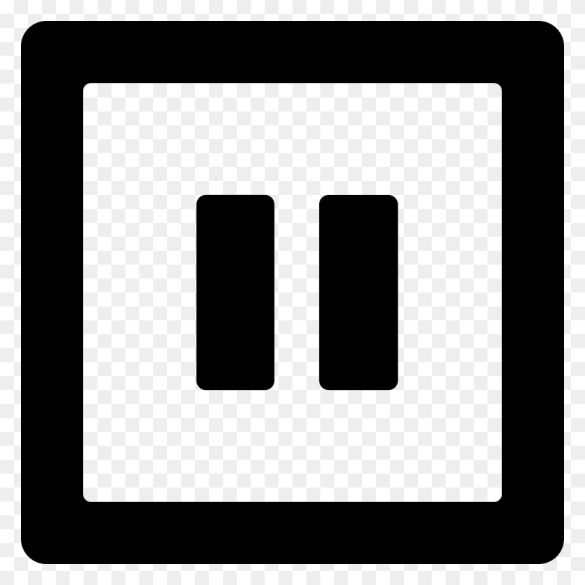 980x980 Square Pause Png Icon Free Download - Pause PNG