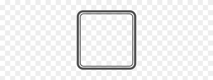 256x256 Square Rectangle Shape - White Rectangle PNG