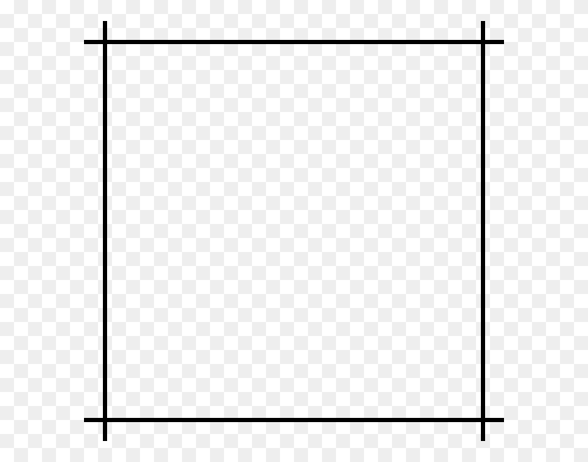 600x600 Square With Corners - Simple Border PNG