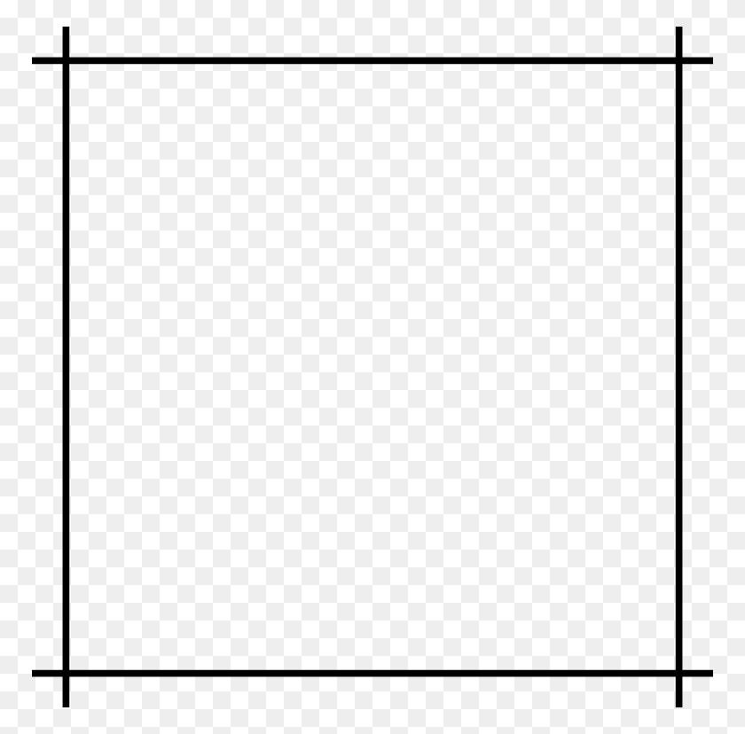 768x768 Square With Corners - Square Border PNG