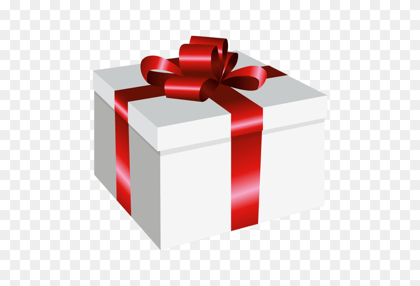 512x512 Квадратная Упакованная Подарочная Коробка - Подарок Png