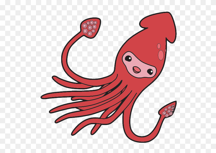 547x536 Squid Chase Step - Chase Clipart