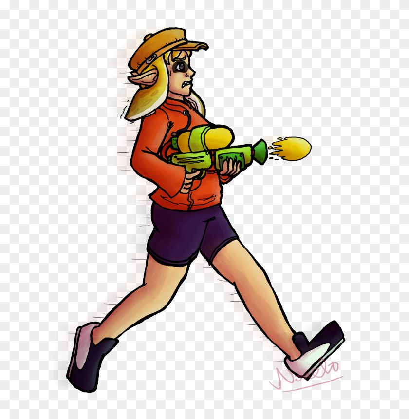 622x800 Squidsona - No Throwing Toys Clipart