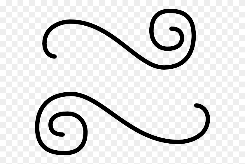 600x503 Squiggle Cliparts - Curling Clipart