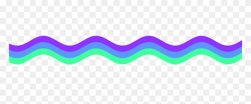 851x315 Squiggly Line Png Png Image - Thick Line PNG
