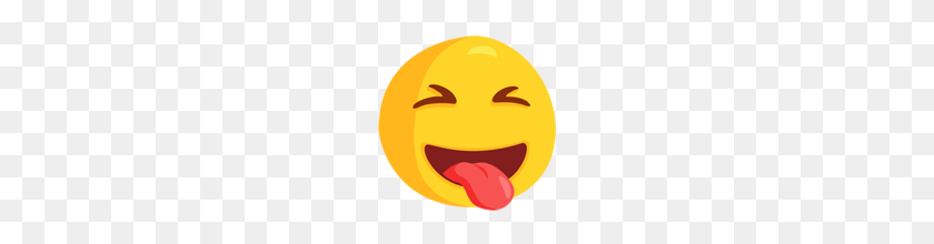 160x160 Squinting Face With Tongue Emoji On Messenger - Tongue Emoji PNG