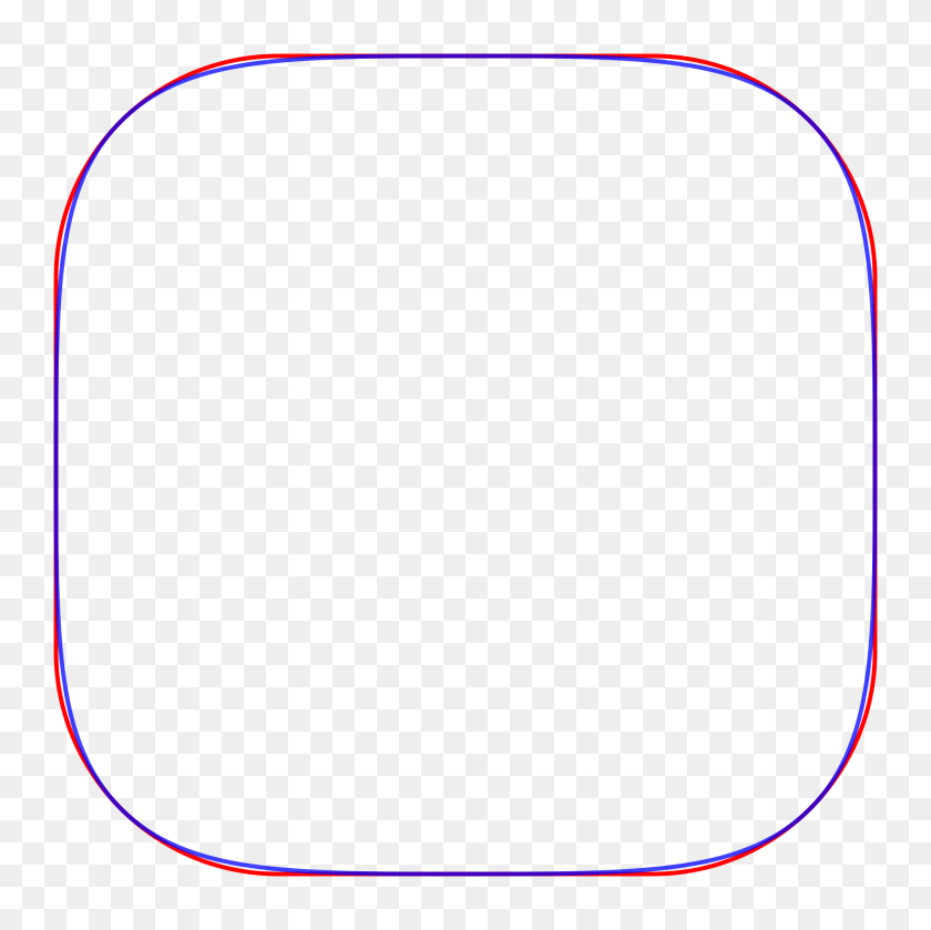 2000x2000 Squircle Rounded Square - Round Square PNG