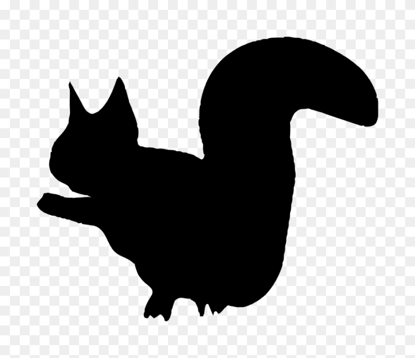878x750 Squirrel Animal Silhouettes Computer Icons - Squirrel Black And White Clipart