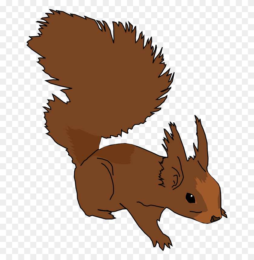 664x800 Squirrel Clip Art Royalty Free Animal Images Animal Clipart Org - Walking Clipart