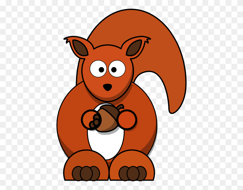 450x595 Squirrel Clipart - Hazelnut Clipart