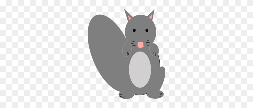 258x300 Squirrel Gray Belly Clip Art - Squirrel Clipart PNG