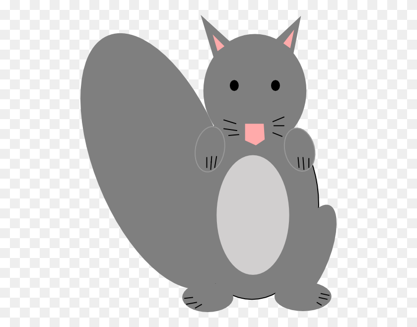 516x599 Squirrel Gray Belly Png Clip Arts For Web - Squirrel Black And White Clipart