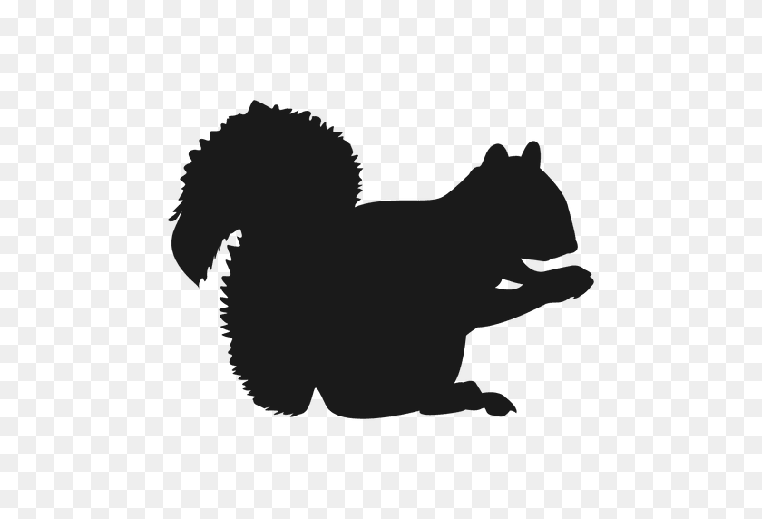 512x512 Squirrel Silhouette - Squirrel PNG