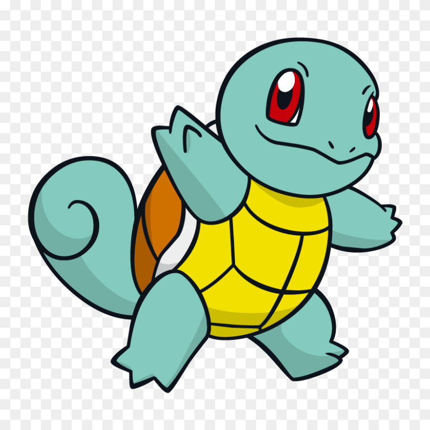 800x800 Squirtle Pokemon Character Vector Art Free Vector Silhouette - Squirtle PNG