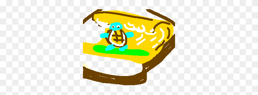 300x250 Squirtle Surfs A Honey Tidal Wave On Toast - Tidal Wave Clipart