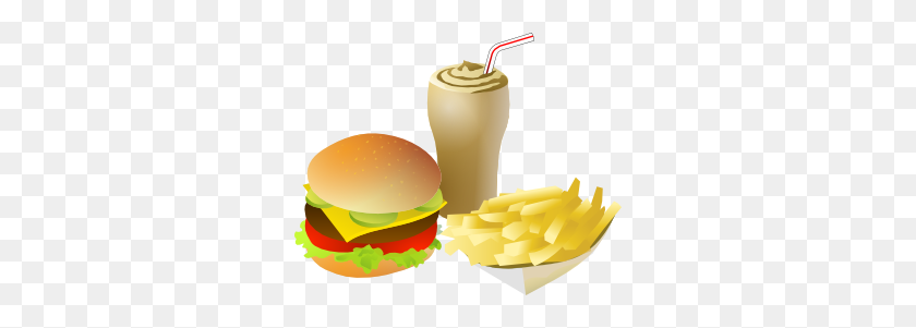 300x241 Srd Fastfood Menue Clip Art - Hamburger And Fries Clipart