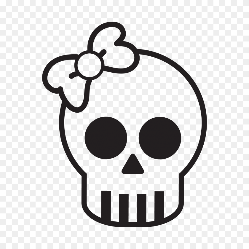 1875x1875 Ssckull Clipart Bow - Punisher Skull PNG