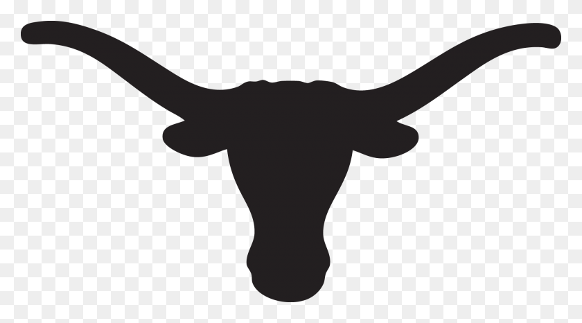 1800x937 Ssckull Clipart Texas Longhorn - Cow Clipart Silhouette