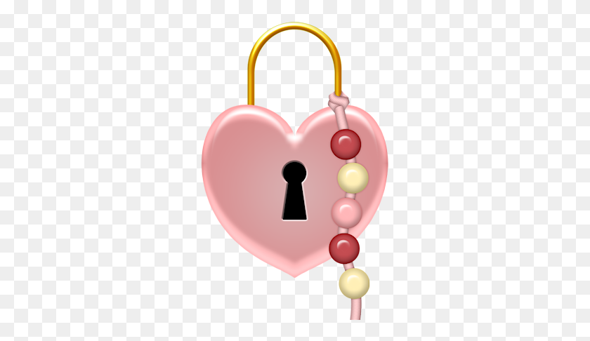 268x426 Sss Icy Element Hearts - Padlock Clipart