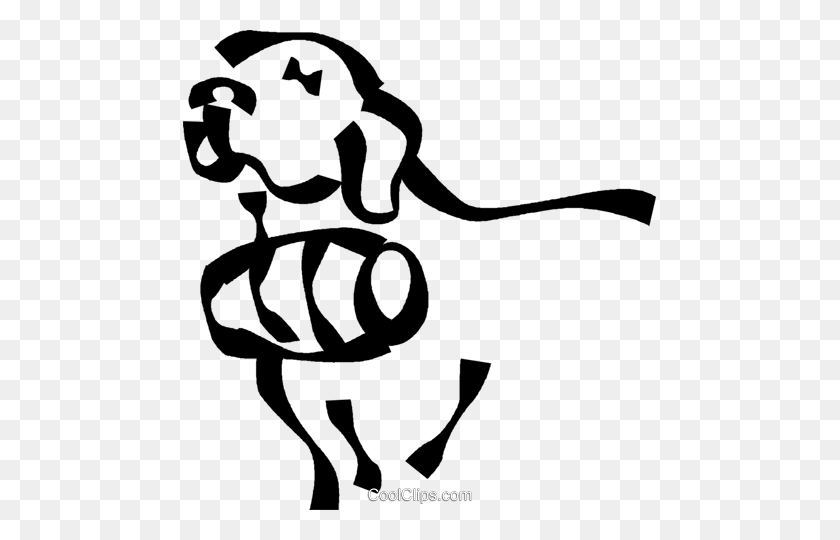 473x480 Сенбернар Собака Роялти Бесплатно Векторные Иллюстрации - Сенбернар Клипарт