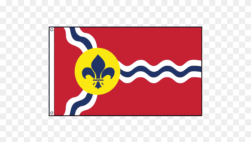 520x416 St Louis City Flag - Patriotic Bunting Clipart