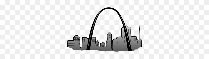 300x179 St Louis Gateway Arch Clip Art - Westward Expansion Clipart