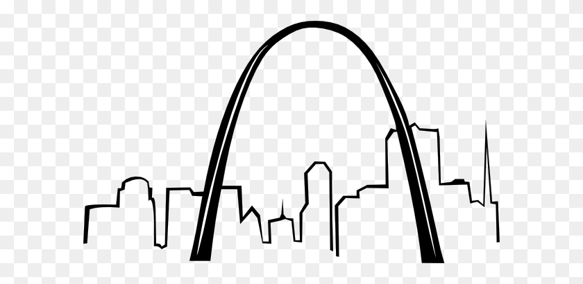 600x350 St Louis Gateway Arch Png, Clip Art For Web - Wheelchair Clipart Black And White