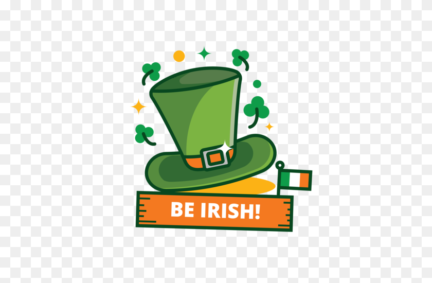 490x490 St Patrick's Day Green Hat Sticker - Saint Patrick Clip Art Free