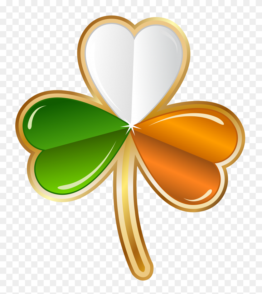 5000x5678 День Святого Патрика Ирландский Трилистник Прозрачный Png Картинку - Трилистник Границы Клипарт