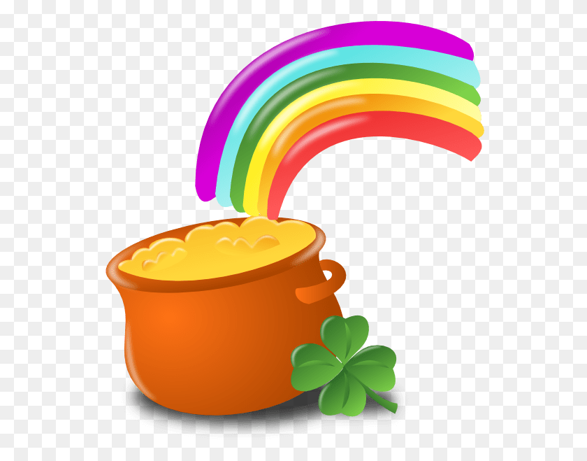 546x599 St Patrick's Day Pot Of Gold Transparent Png - Pot Of Gold PNG