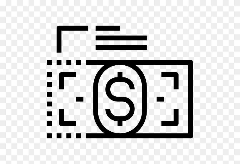 512x512 Stack Flat Icon - Stack Of Money PNG