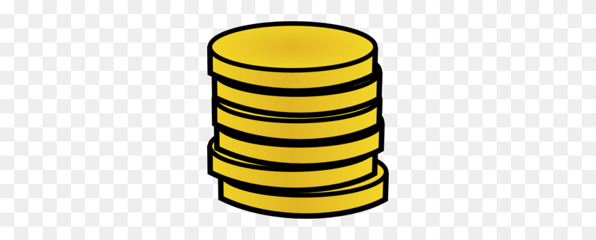 256x279 Stack Of Gold Coins Clipart - Money Pile PNG