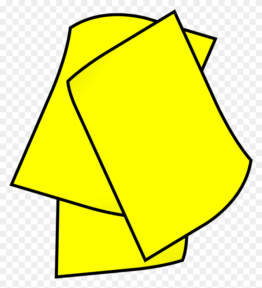 1890x2095 Стопка Желтых Бумажных Иконок Png - Стопка Бумаги Png