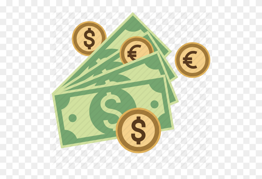 512x512 Stacked Money - Stack Of Money PNG