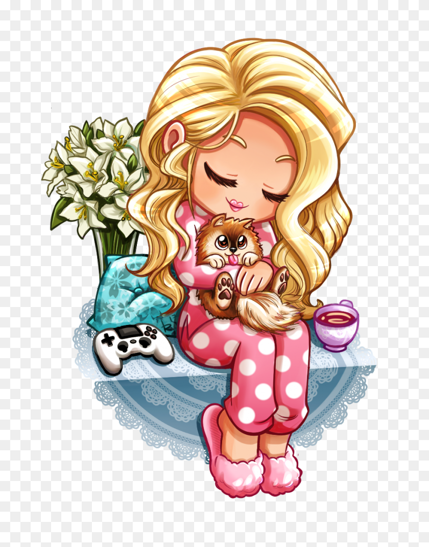 911x1179 Staff Of Illustration Join The Pajama Party! Follow Tracydoll - Pajama Party Clipart