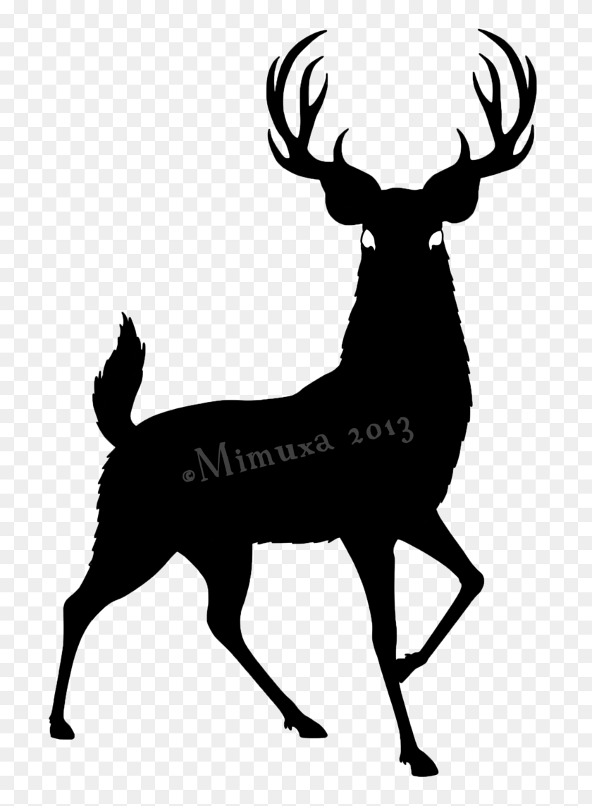 737x1083 Stag Clipart Wild Animal - Mermaid Clipart Silhouette