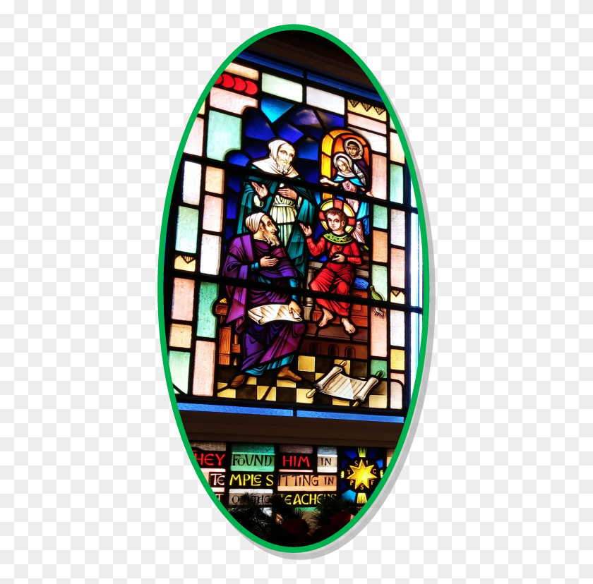 402x768 Stained Glass Windows St Francis Of Assisi Parish - Stained Glass PNG