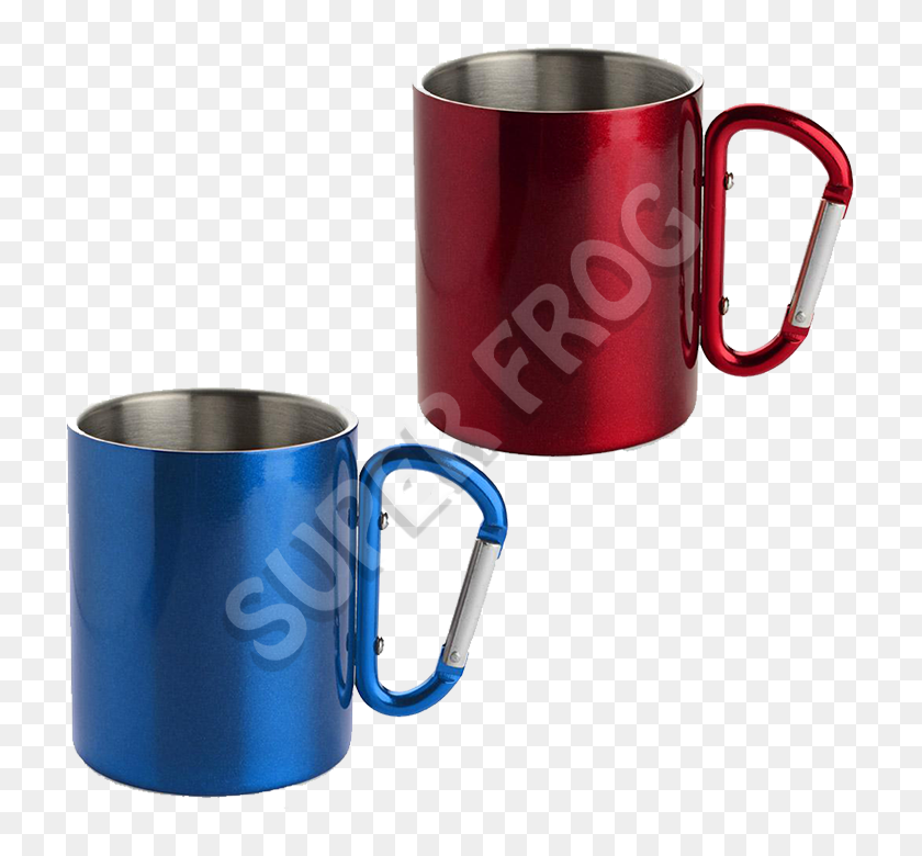 720x720 Stainless Steel Camping Mug With Carabiner Handle Mugs Cup Double - Double Cup PNG
