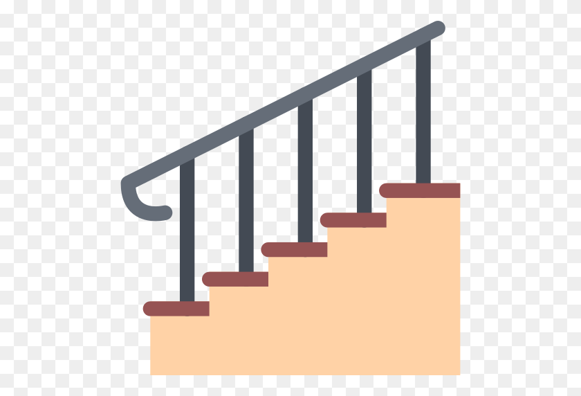 512x512 Stairs Handrail Png Icon - Stairs PNG