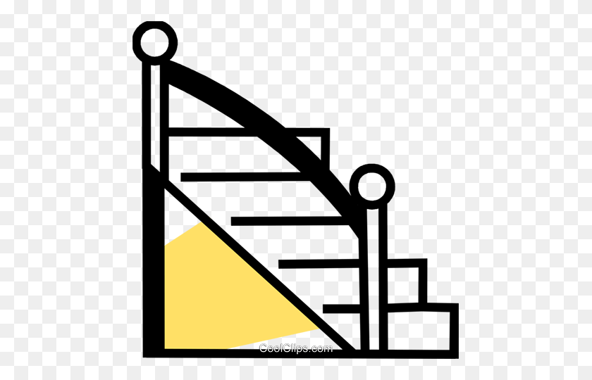 463x480 Stairs Royalty Free Vector Clip Art Illustration - Stairs Clipart