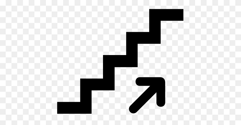 443x376 Stairs Up Pictogram Transparent Png - Stairs PNG