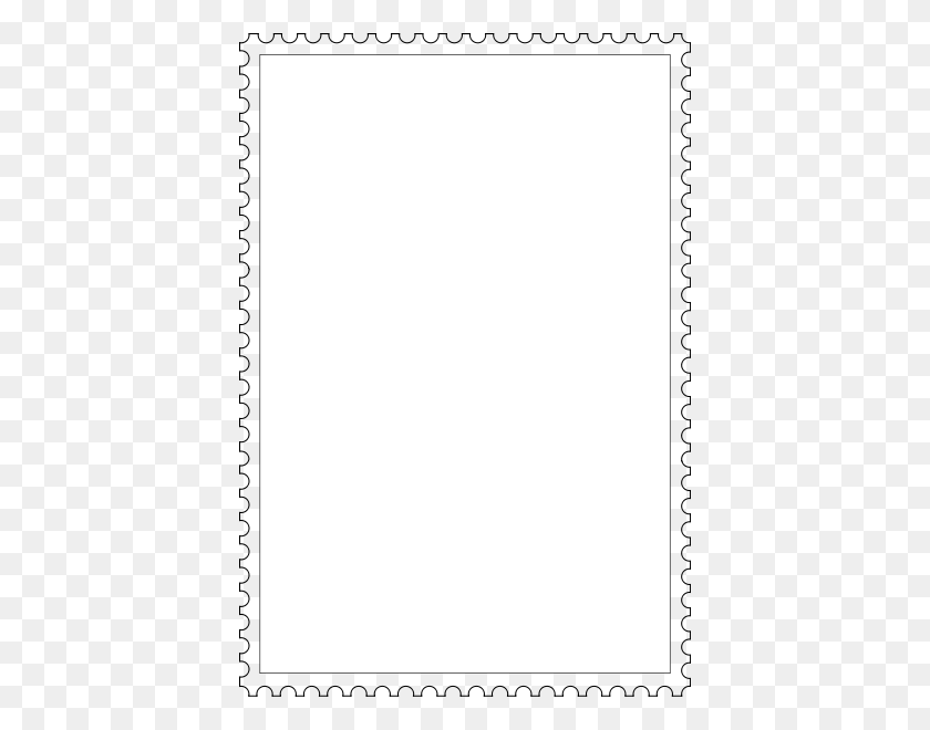 408x600 Stamp Frame Png Clip Arts For Web - Black Frame PNG