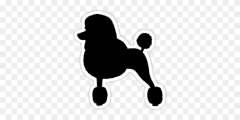 375x360 Standard Poodle Silhouette - Poodle Skirt Clipart