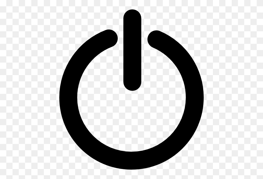 512x512 Standby, Power Button - Power Symbol PNG